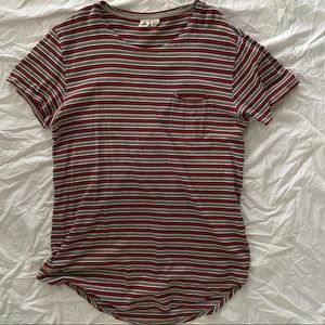Urban Outfitters Stripe Long Scoop TShirt